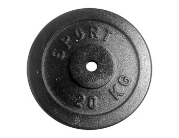 Cast-iron 20 kg black Kelton HOME load, diameter 31 mm (round)